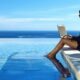 digital nomad by infinity pool