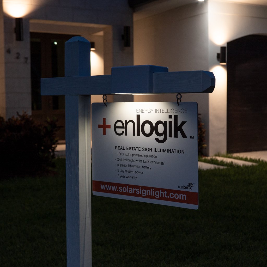 real estate yard sign lighting