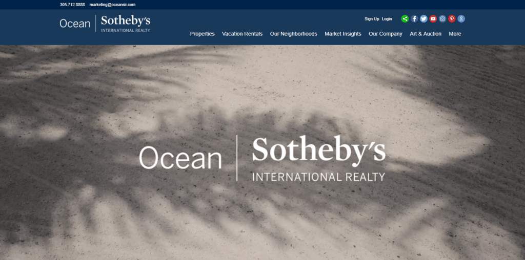 Ocean Sotheby's website