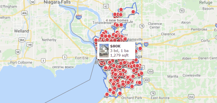 Real Estate Listings Map