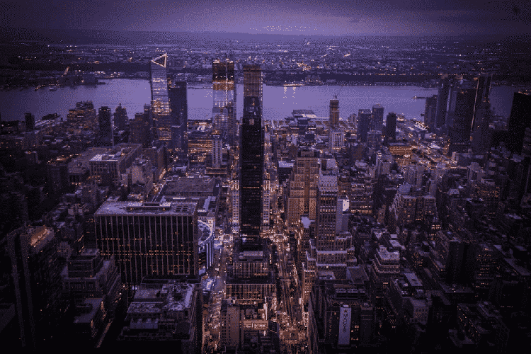 The Empire State Building at night