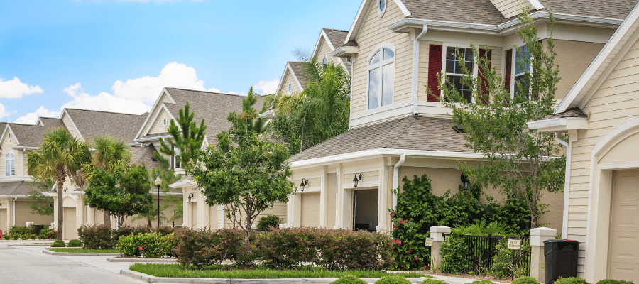 four single family home