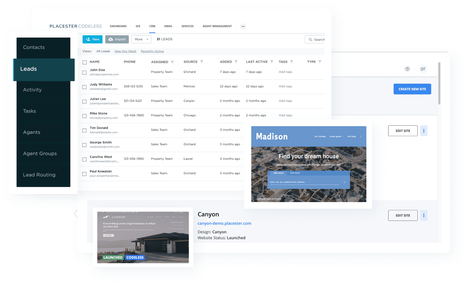 Placester Codeless Leads Example