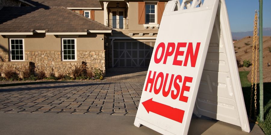 Open House signage