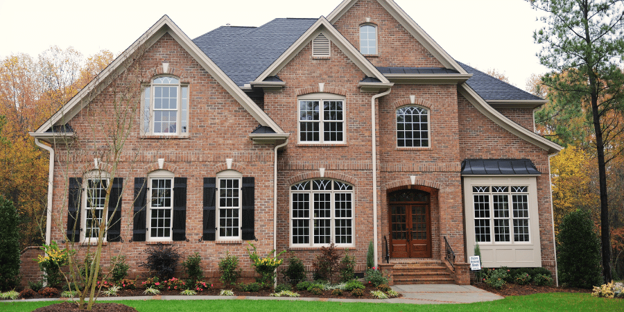 Large brick home