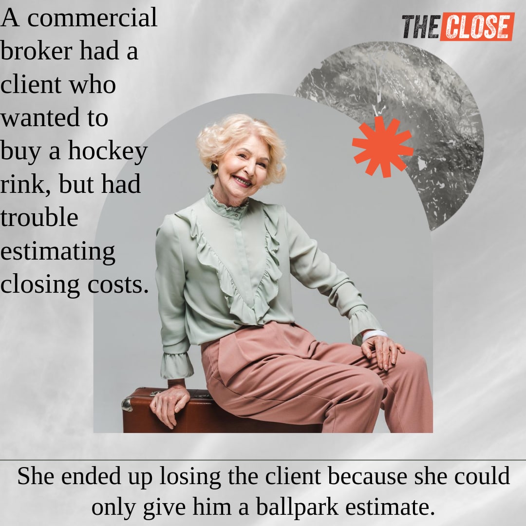 image of smiling woman telling the Real estate joke about a broker who's client wanted to buy a hockey rink.