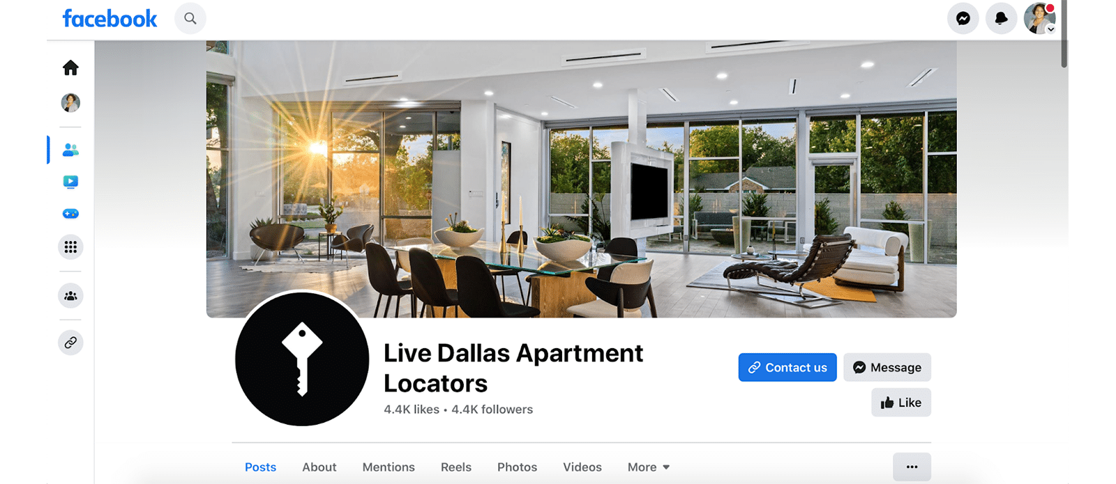 Live Dallas Apartmnet Locators real estate Facebook page