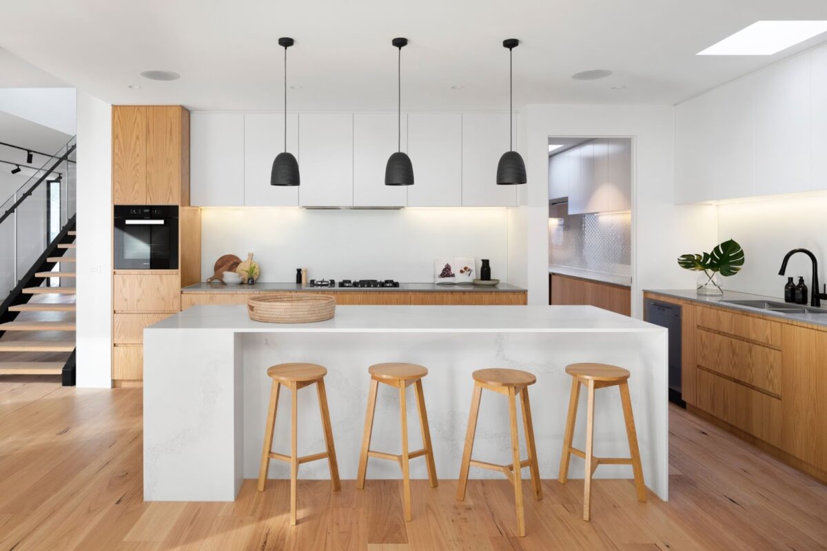 A kitchen where the real estate professional has taken home staging tip too far and removed the personality